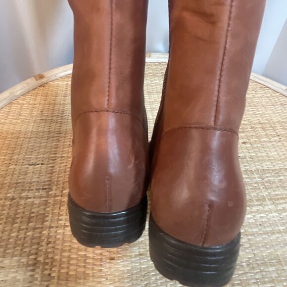 Born Shaunie Leather Boots In Cognac Sz 6 New W/O Tags - Picture 7 of 12
